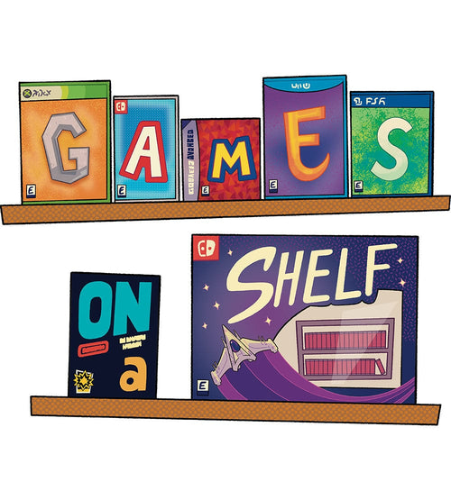 Games on a Shelf 2023 T-Shirts by Scott The Woz - Pixel Empire