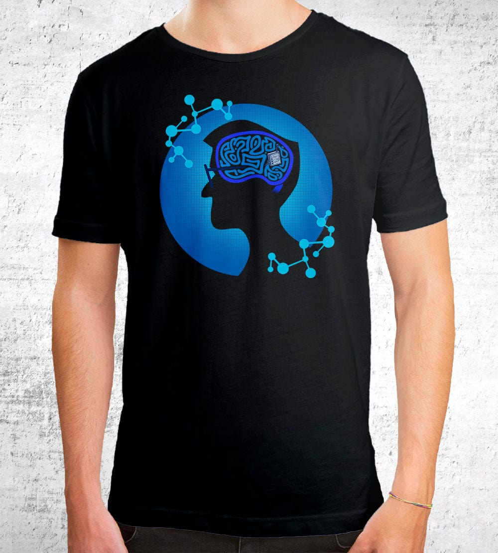 Blue Border on the Brain T-Shirts by Scott The Woz - Pixel Empire