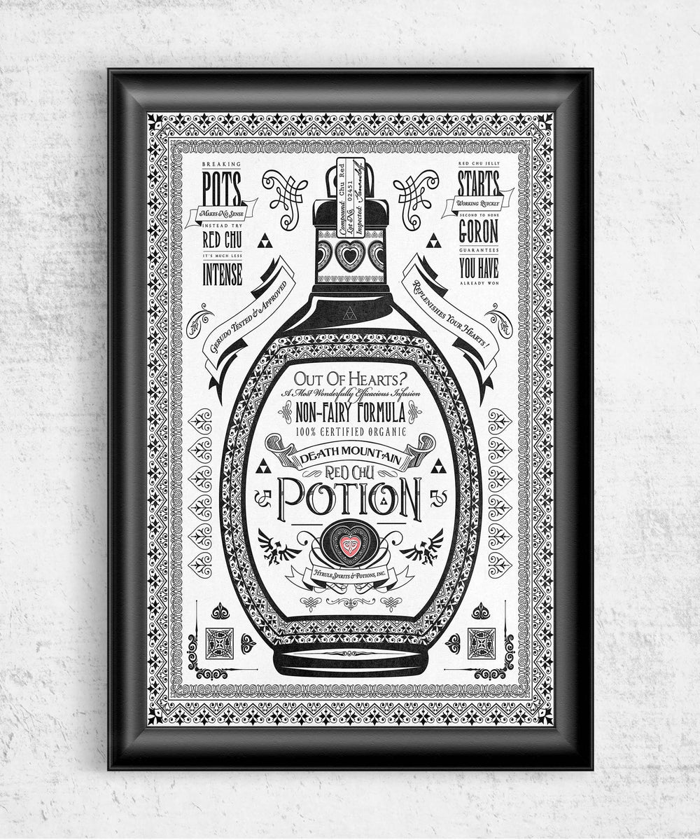 Red Potion Posters by Barrett Biggers - Pixel Empire