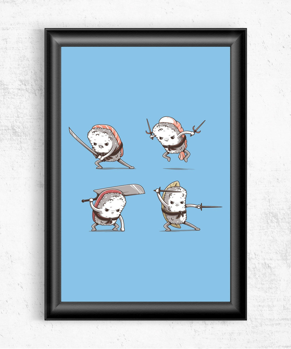 Samurai Sushi Posters by Elia Colombo - Pixel Empire
