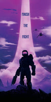 Finish the Fight (Midnight Variant) - Gloss Highlights Posters by Dylan West - Pixel Empire