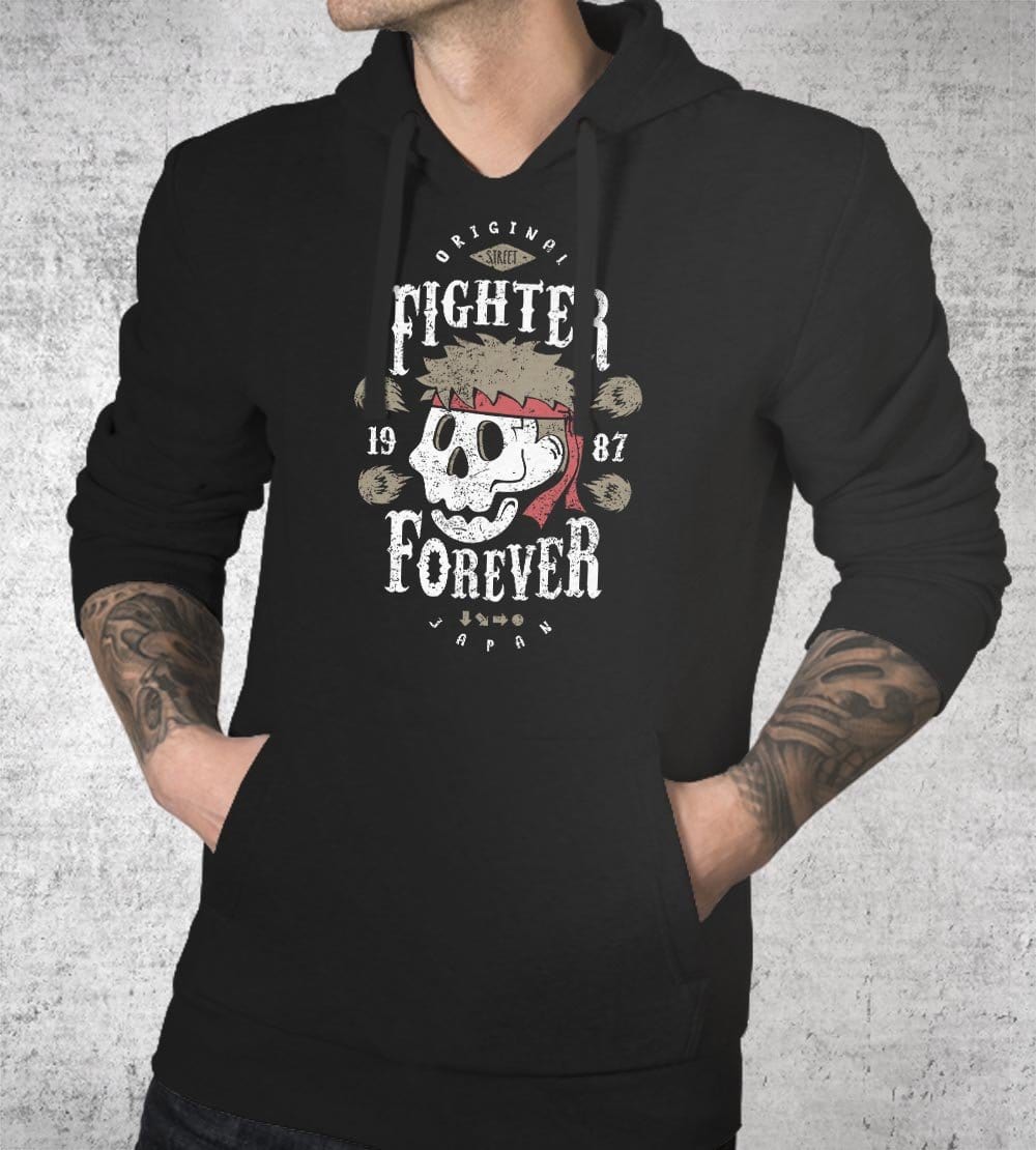 Fighter Ryu Forever Hoodies by Olipop - Pixel Empire