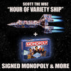 "The Hour of Variety Ship" Prop + Signed Monopoly & More! The Mysterious Game of Crypticism by Scott The Woz - Pixel Empire