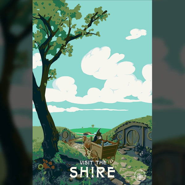 Visit The Shire Posters by Mathiole - Pixel Empire