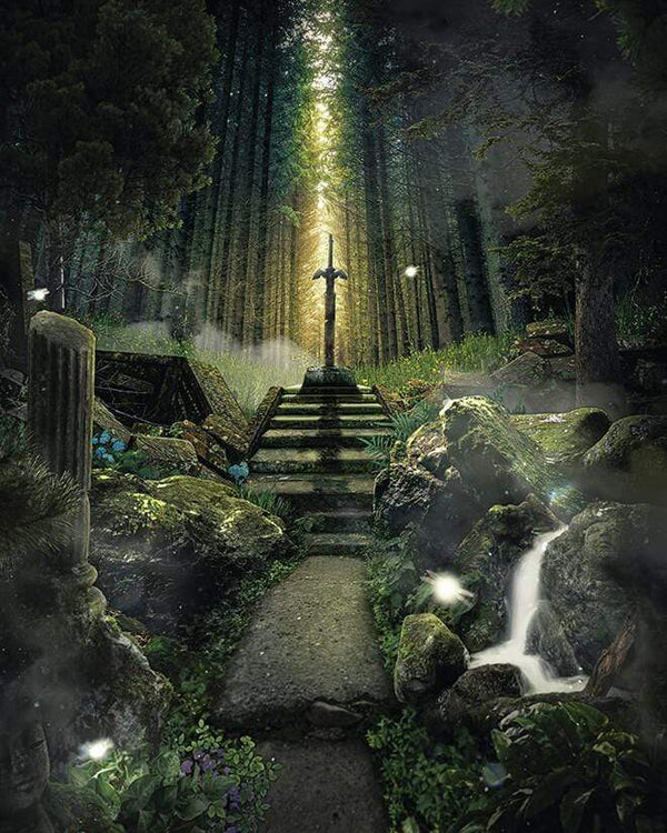 Master Sword Forest Posters by Barrett Biggers - Pixel Empire