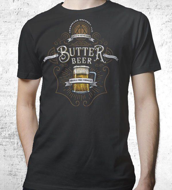 Butterbeer T-Shirts by Barrett Biggers - Pixel Empire