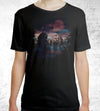 Black Cat Big City T-Shirts by Dan Elijah Fajardo - Pixel Empire
