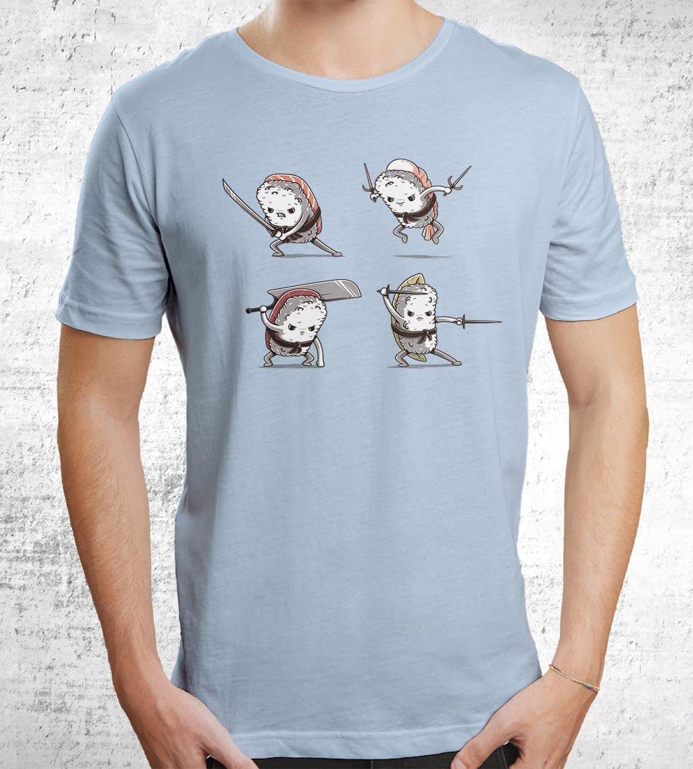 Samurai Suhi T-Shirts by Elia Colombo - Pixel Empire