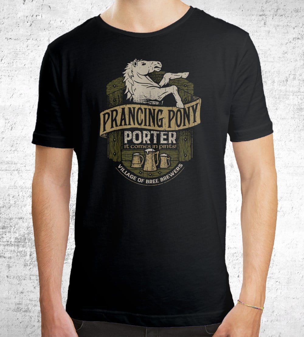 Prancing Pony Porter T-Shirts by Cory Freeman Design - Pixel Empire