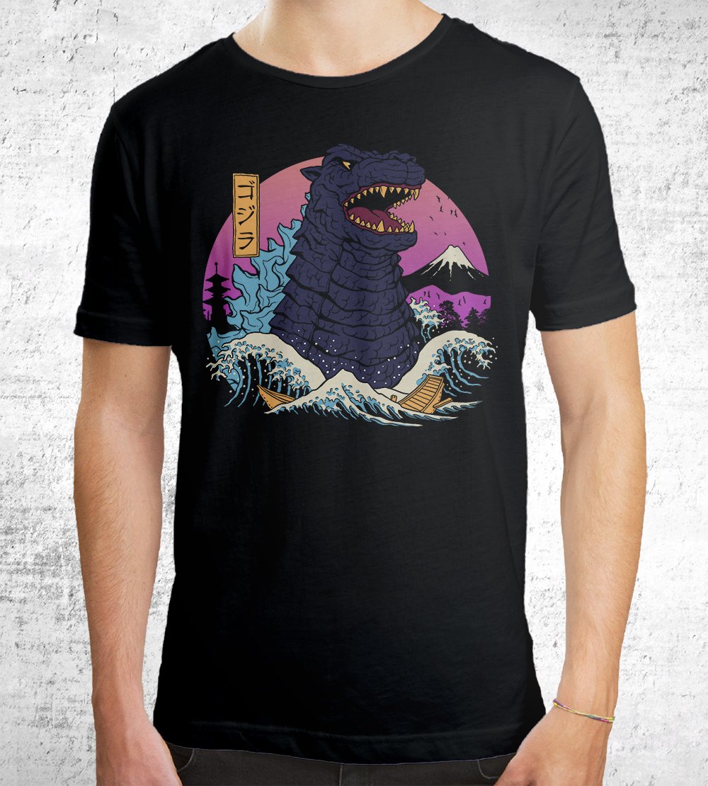 Rad Zilla Wave T-Shirts by Vincent Trinidad - Pixel Empire