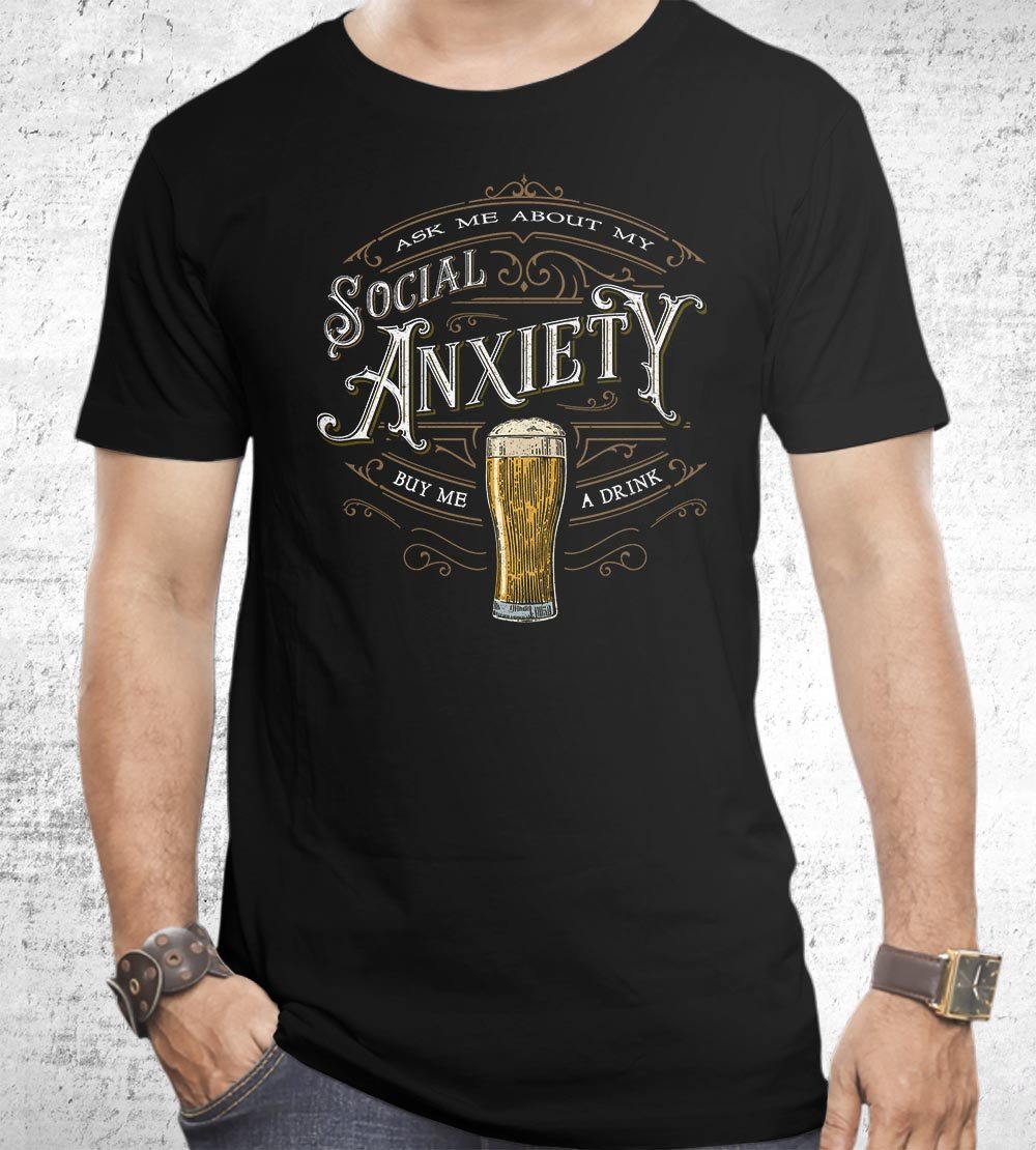 Social Anxiety T-Shirts by Barrett Biggers - Pixel Empire