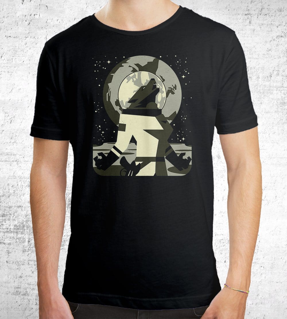 Werewolf In The Moon T-Shirts by Javi Ramos - Pixel Empire