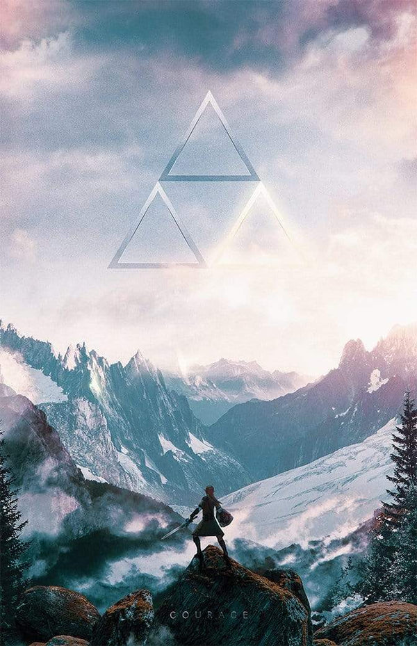 Brave Adventurer Motivational Poster Set Posters by Barrett Biggers - Pixel Empire