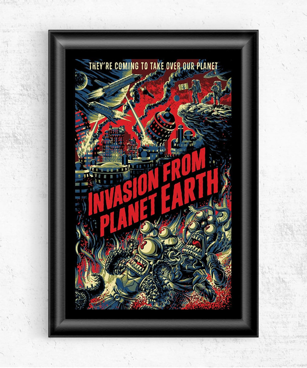 Invasion from Planet Earth Posters by Javier Ramos - Pixel Empire