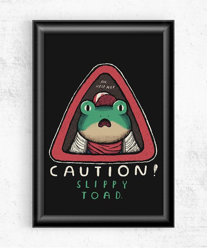 Caution Slippy Posters by Louis Roskosch - Pixel Empire