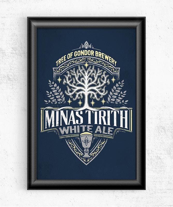 Minas Tirith White Ale Posters by Cory Freeman Design - Pixel Empire