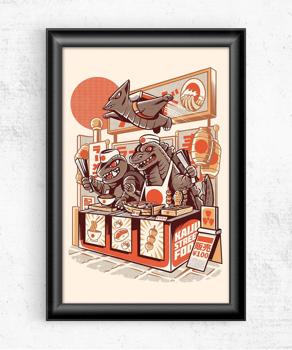 Kaiju's Street Food Posters by Ilustrata - Pixel Empire