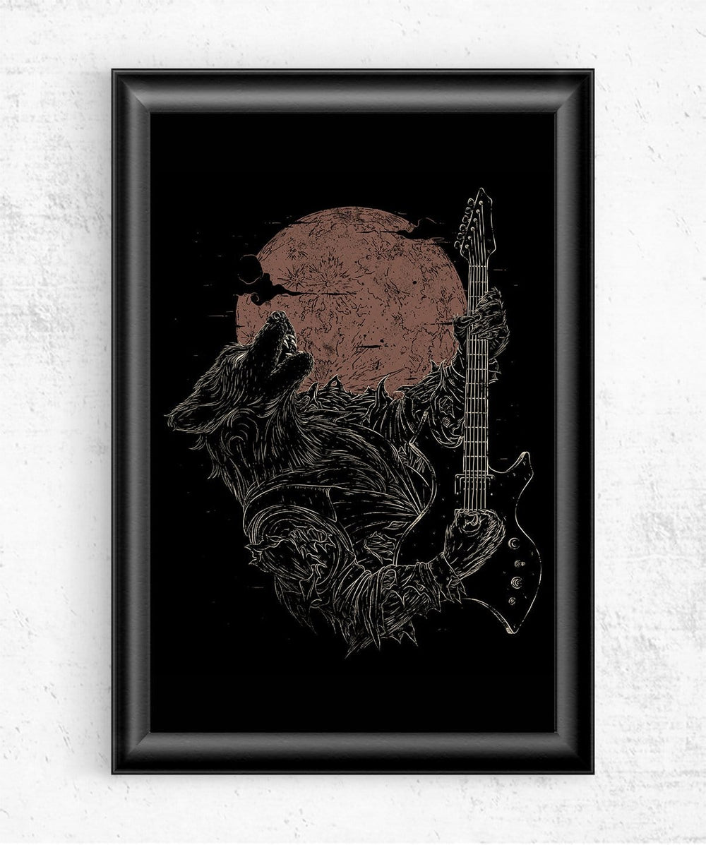 Bark at the Moon Posters by Javi Ramos - Pixel Empire