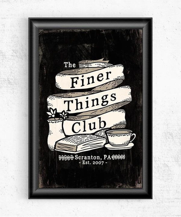 Finer Things Club Posters by Ronan Lynam - Pixel Empire