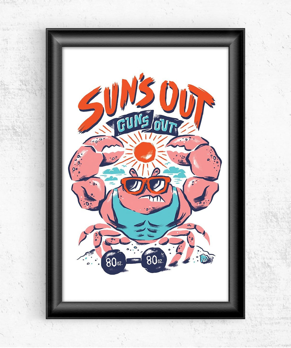 Suns Out Guns Out Posters by Chris Phillips - Pixel Empire