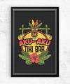 Aku Aku Tiki Bar Posters by Ilustrata - Pixel Empire