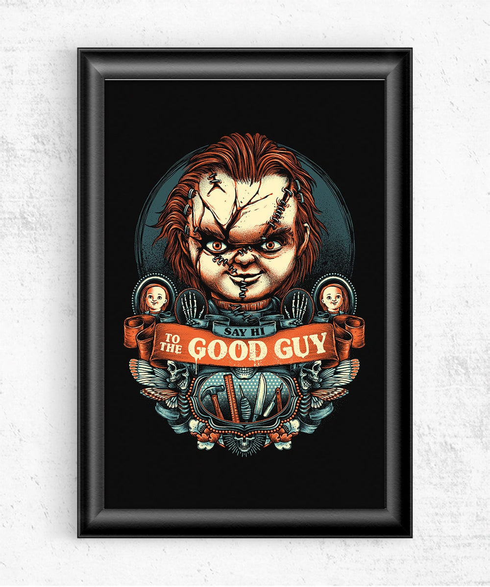 Say Hi To The Good Guy Posters by Glitchy Gorilla - Pixel Empire