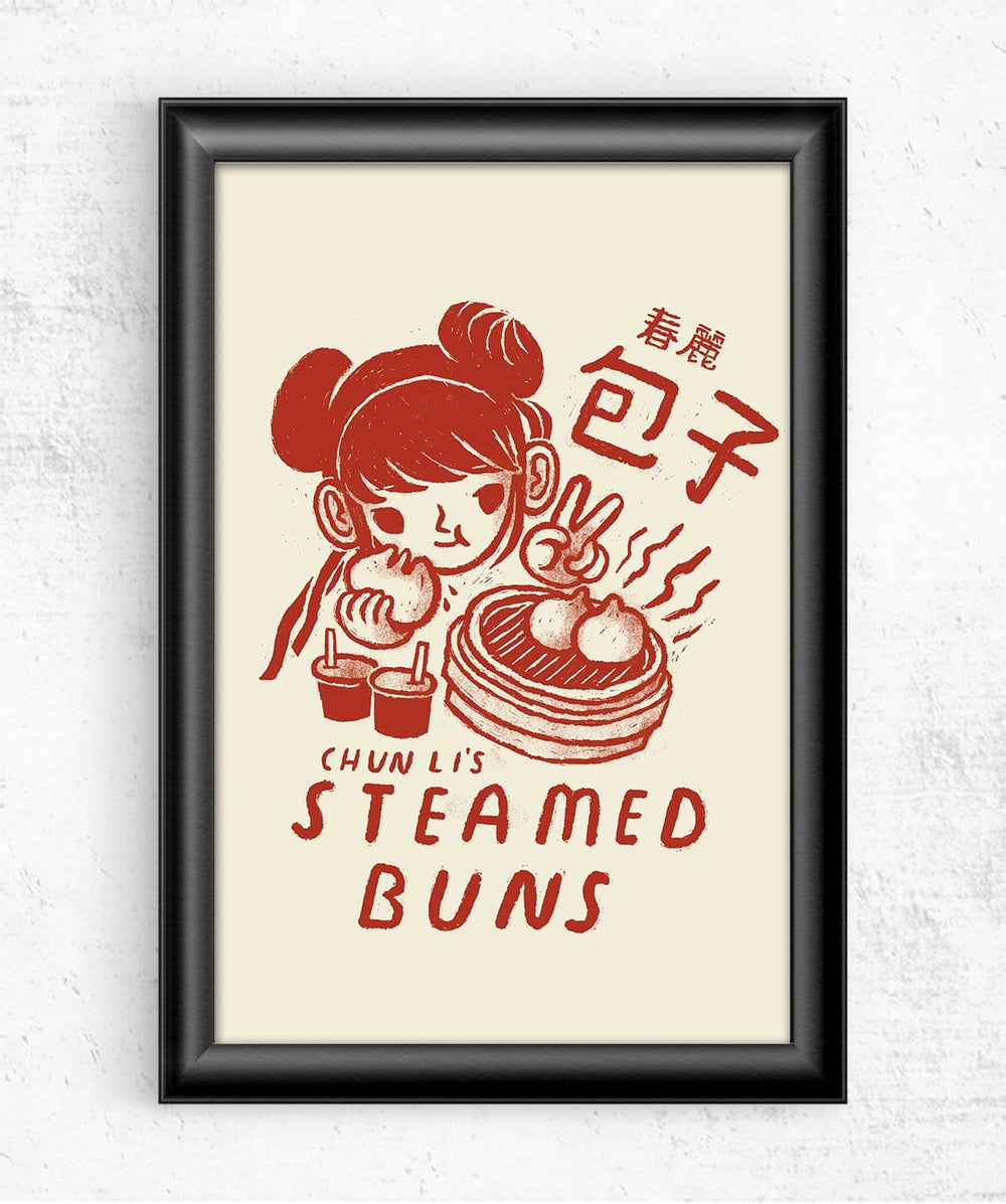 Chun Li's Steamed Buns Posters by Louis Roskosch - Pixel Empire