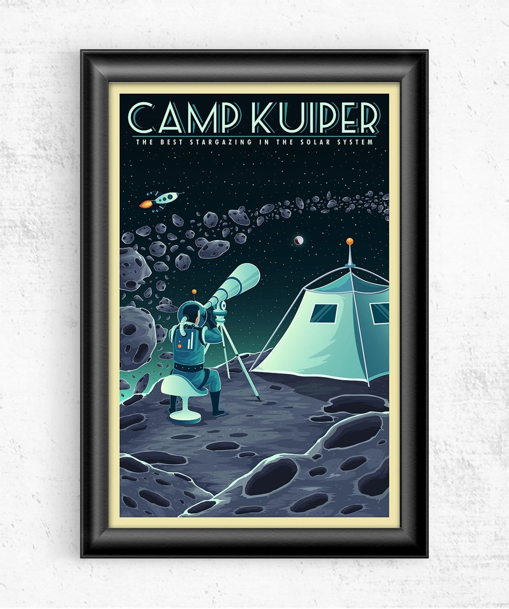 Space Tourism Camp Kuiper Posters by B Cubed Designs - Pixel Empire