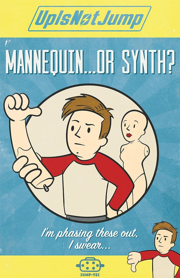 Mannequin...or Synth? Posters by UpIsNotJump - Pixel Empire