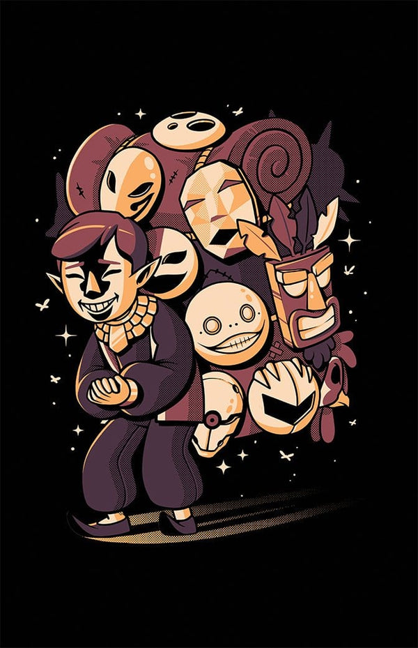 Mask Salesman Posters by Ilustrata - Pixel Empire