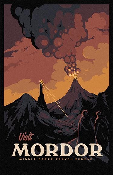 Visit Mordor Posters by Mathiole - Pixel Empire