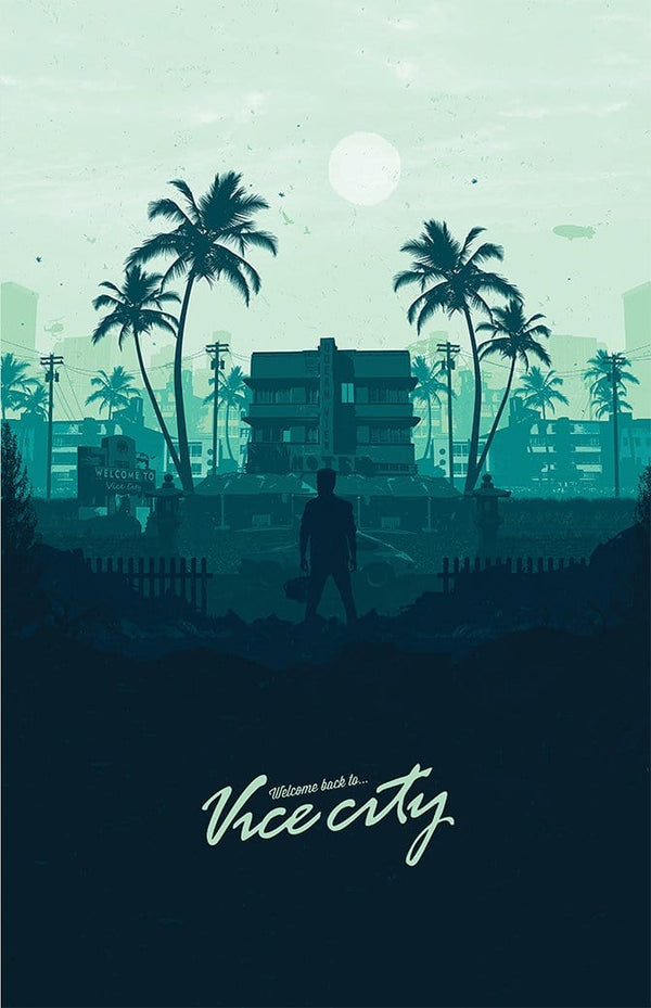 Welcome to Vice City Posters by Mbdsgns - Pixel Empire