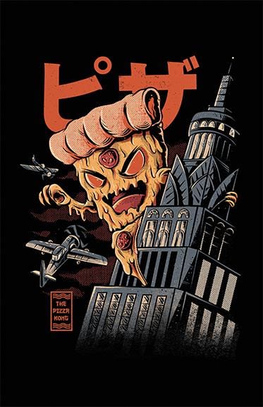 Pizza Kong Posters by Ilustrata - Pixel Empire