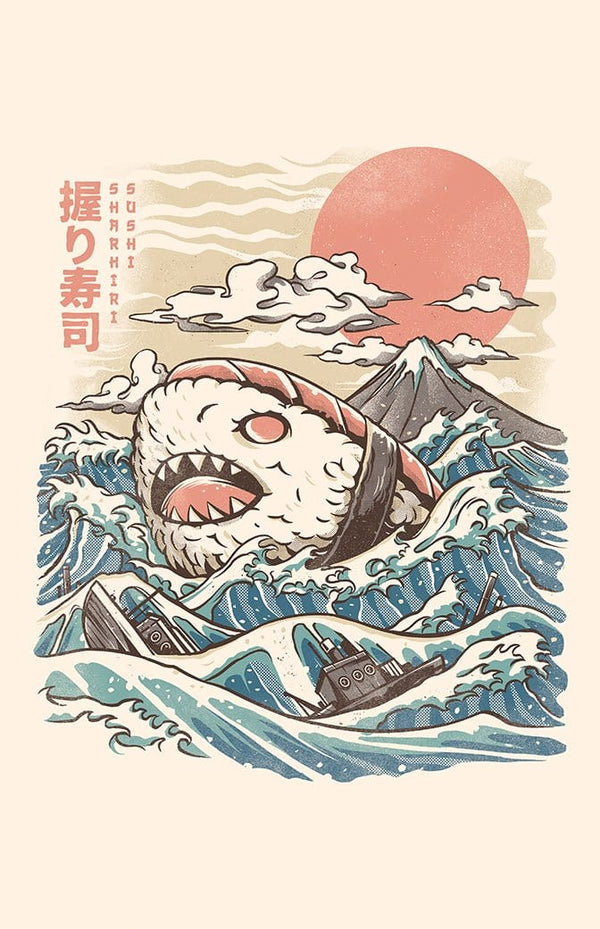 Sharkiri Sushi Posters by Ilustrata - Pixel Empire