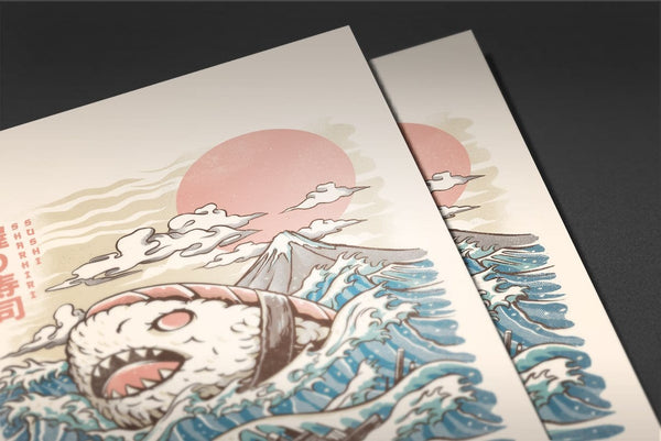 Sharkiri Sushi Posters by Ilustrata - Pixel Empire