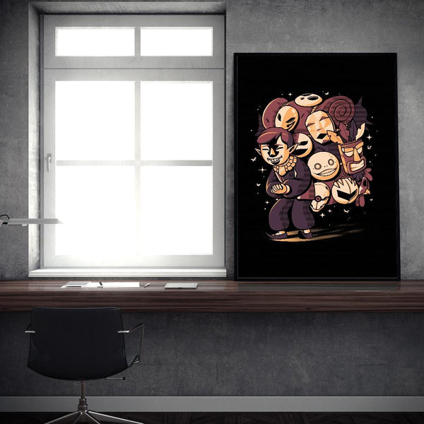 Mask Salesman Posters by Ilustrata - Pixel Empire