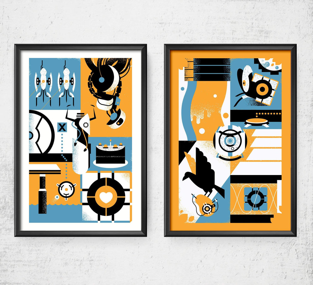 Portal Set - Still Alive & Want You Gone Posters by Ryan Brinkerhoff - Pixel Empire