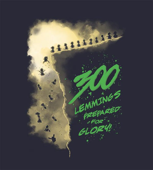 300 Lemmings T-Shirts by Olipop - Pixel Empire