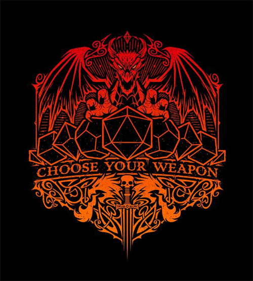 Choose Your D&d Weapon T-Shirts by StudioM6 - Pixel Empire