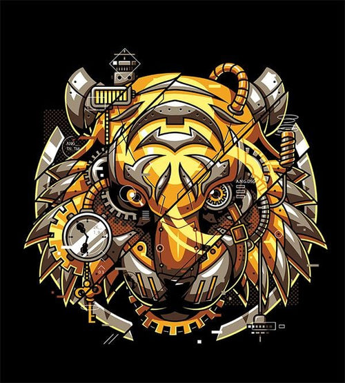 Digitalized Tiger Hoodies by Angga Tantama - Pixel Empire