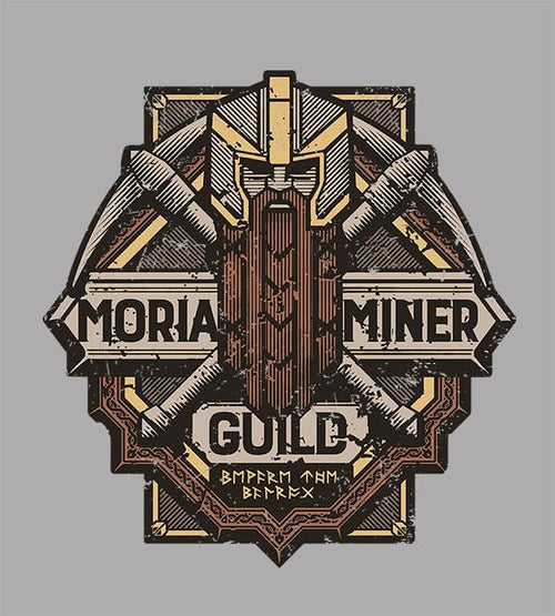 Moria Miner Guild T-Shirts by Cory Freeman Design - Pixel Empire