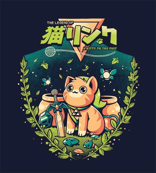 A Kitty To The Past T-Shirts by Ilustrata - Pixel Empire