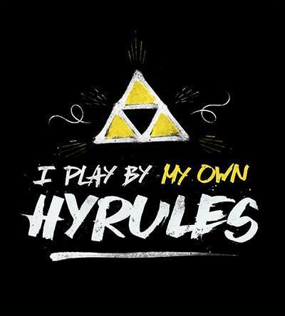 I Play By My Own Hyrules T-Shirts by Barrett Biggers - Pixel Empire