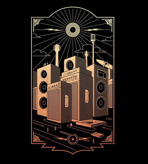 Sound City T-Shirts by Grant Shepley - Pixel Empire
