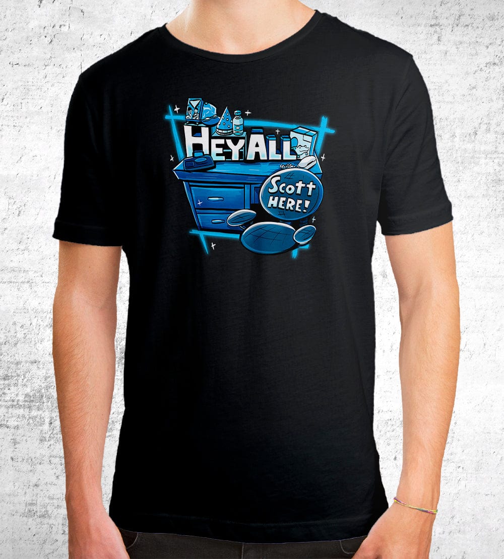 Hey All, Scott Here (2022) T-Shirts by Scott The Woz - Pixel Empire