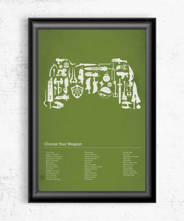 Choose Your Weapon Posters by Dylan West - Pixel Empire
