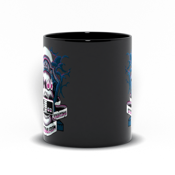 8-Bit SSFF Mugs by Stop Skeletons From Fighting - Pixel Empire