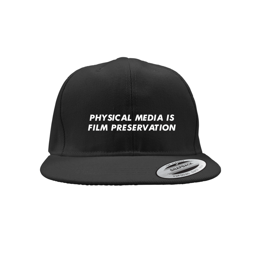 Physical Media is Film Preservation Snapback Cap  by Films at Home - Pixel Empire