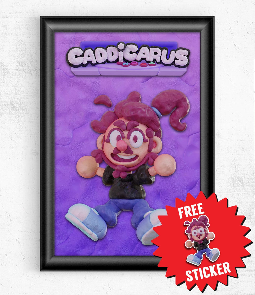 Caddicarus Poster with Sticker Posters by Caddicarus - Pixel Empire