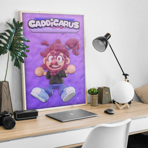 Caddicarus Poster with Sticker Posters by Caddicarus - Pixel Empire